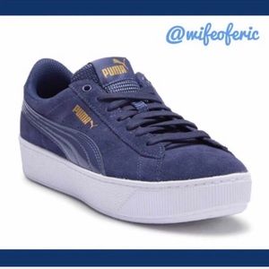 puma vikky platform blue indigo